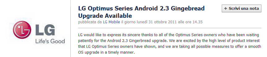 lg optimus gingerbread