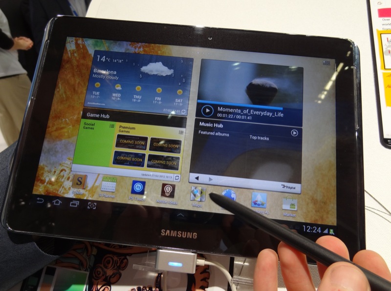 Samsung Galaxy Note 10.1, prova
