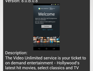 Aggiornamento Movies Xperia Z