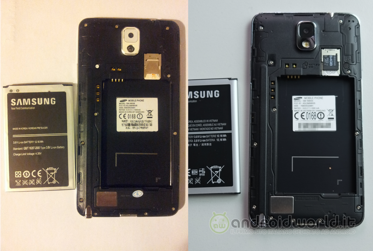 riconoscere note 3 originale