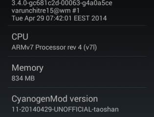 Xperia L CyanogenMod