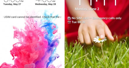 LG G3 vs LG G2 lockscreen