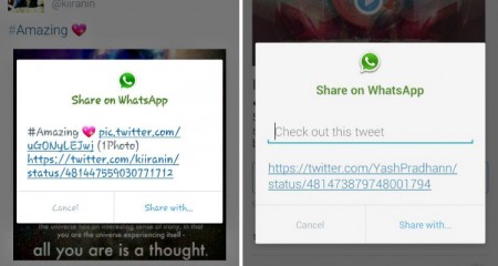 twitter whatsapp