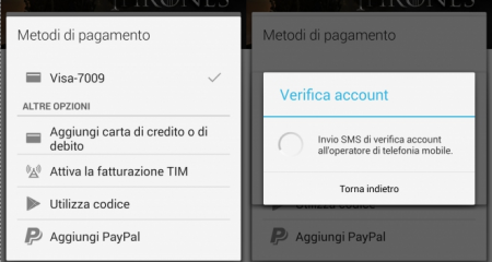 Credito TIM Pagamenti Play Store